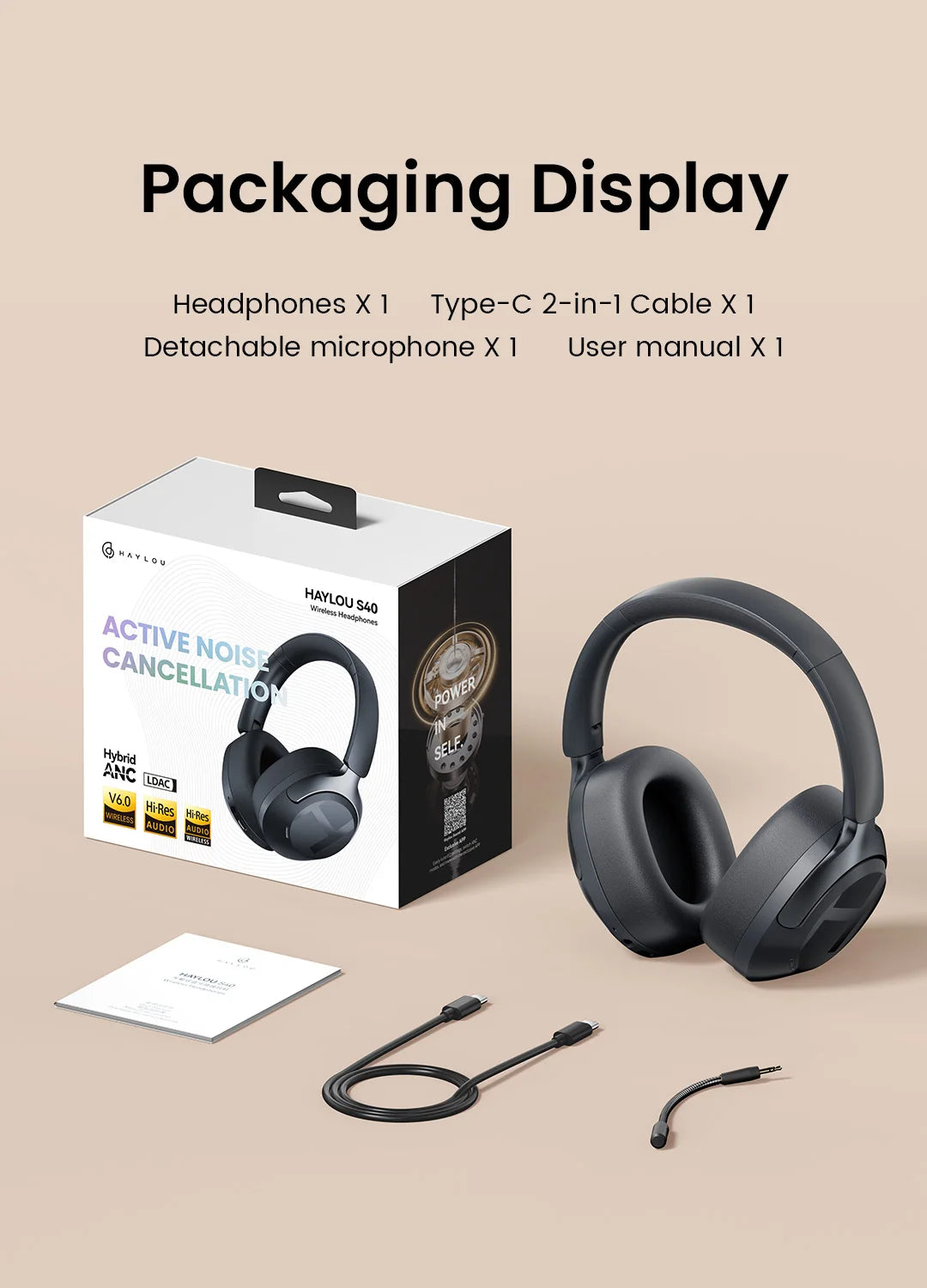 HAYLOU S40 Wireless Headset