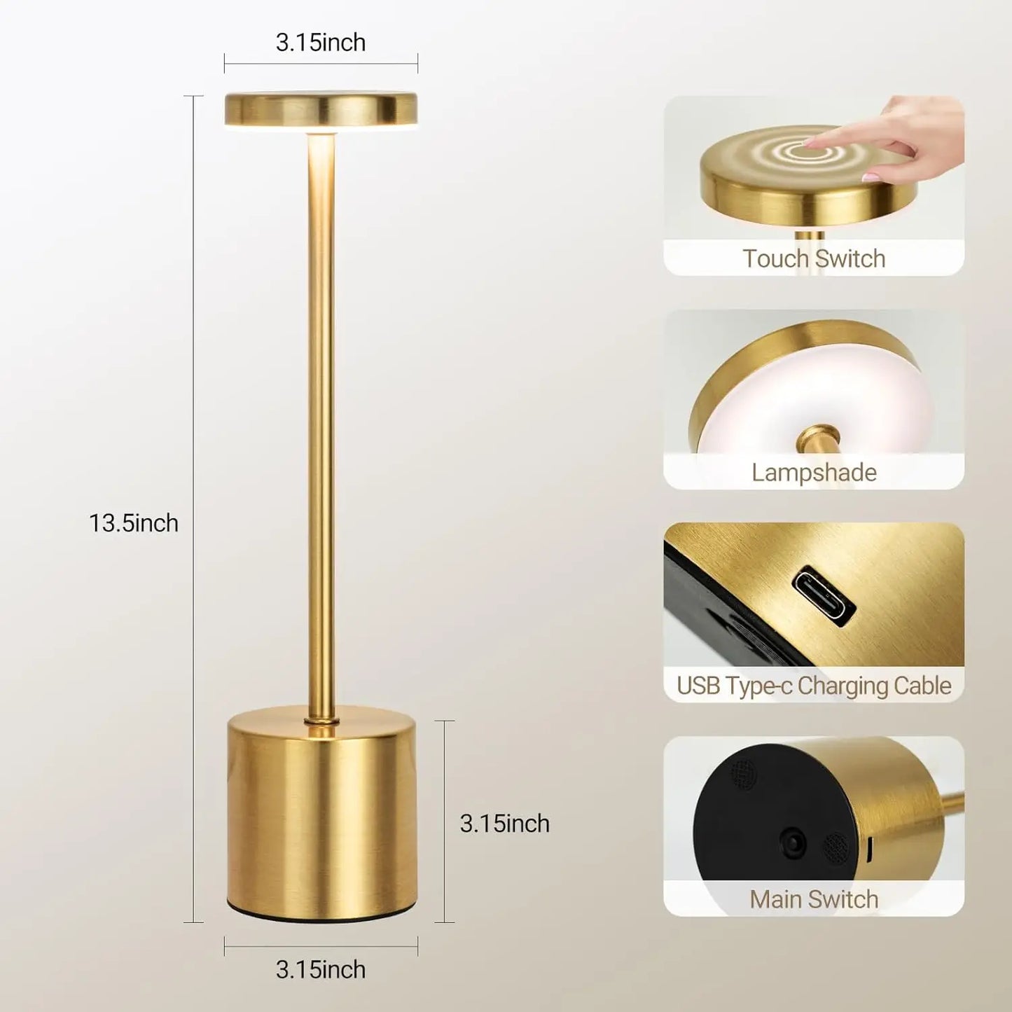 TouchGlow LED Table Lamp
