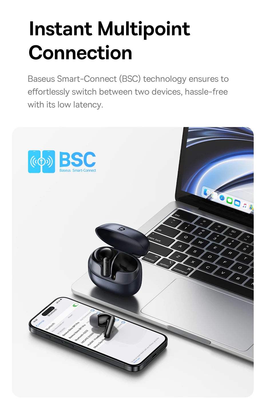 Baseus Earbuds Bluetooth 6.0
