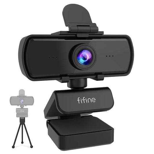 FIFINE K420 1440p HD Webcam with Mic & Tripod for Streaming & Video Calls