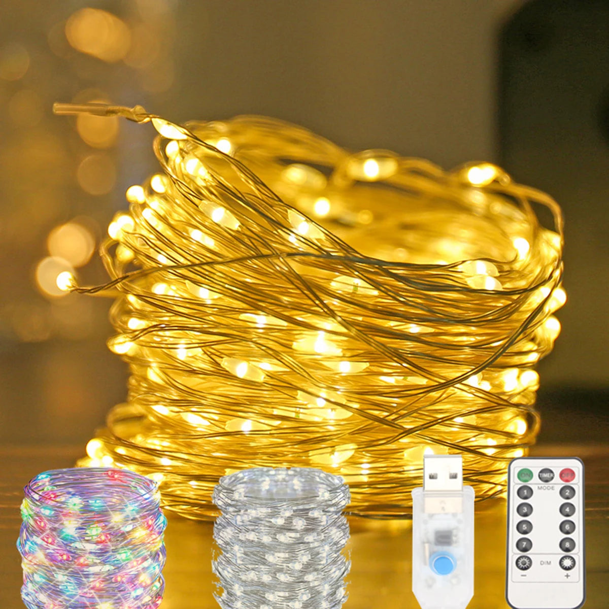 Fairy Glow USB/Battery LED String Lights
