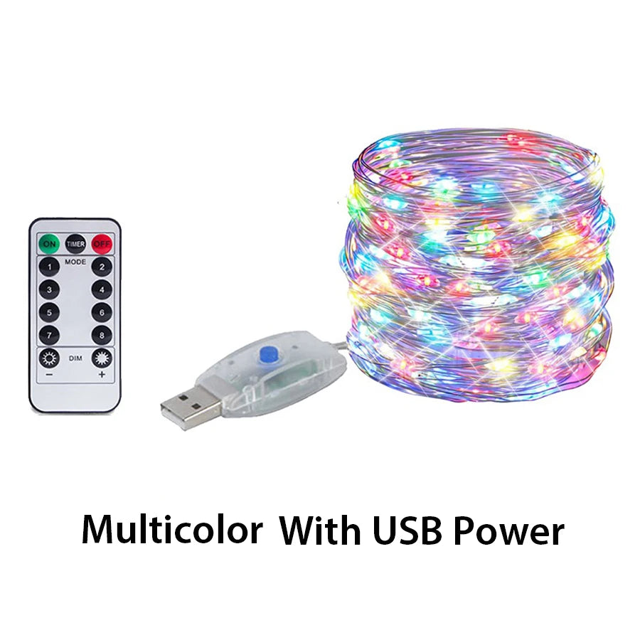Fairy Glow USB/Battery LED String Lights