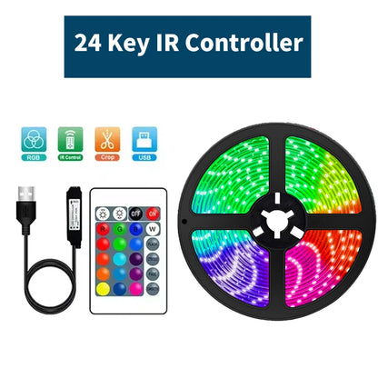 Bluetooth RGB LED Strip Light 1-30M USB Flexible SMD 5050